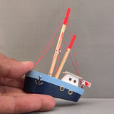 Wooden Ship Refrigerator Magnets - Handcrafted - Fishing Boat - Sail Ships