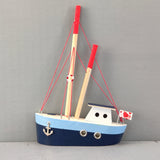 Wooden Ship Refrigerator Magnets - Handcrafted - Fishing Boat - Sail Ships