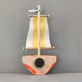 Wooden Ship Refrigerator Magnets - Handcrafted - Fishing Boat - Sail Ships