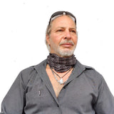 Neck Gaiter-Face Mask-Head Scarves-Headband-Kanthall Black and Gray Color Bandana-Quality Gift Headwear Face Shield