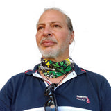 Neck Gaiter-Face Mask-Head Scarves-Headband-Kingston Green and Yellow Color Bandana-Quality Gift Headwear Face Shield