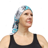 Neck Gaiter-Face Mask-Head Scarves-Headband-Mermaid Design Blue Color Bandana-Quality Gift Headwear Face Shield