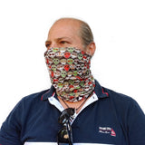 Neck Gaiter-Face Mask-Head Scarves-Headband-Muertos-Skull Design Red and Green Color Bandana-Quality Gift Headwear Face Shield