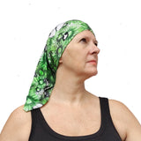 Neck Gaiter-Face Mask-Coolmax Bandana-Mystic Butterfly Design Green Sports Wear-Quality Gift Active Purpose Headwear Face Shield