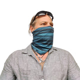 Neck Gaiter-Face Mask-Head Scarves-Headband-Nuke Blue Color Bandana-Quality Gift Headwear Face Shield