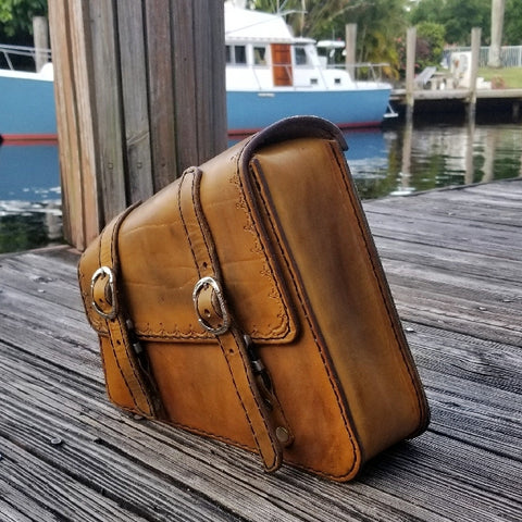 Handcrafted Vegetan Leather Motorcycle Side Bags (4050542460982)