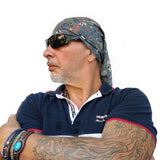 Ofrenda Bandana Classic - Blue Bandana - Head Scarves - Hair Bandana - Neck Gaiter - Hair Scarf