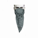 Unique Neck Gaiter - Triangle Face Mask - Ornaments - Blue Face Mask - Biker Bandana - Gift Design Scarf