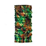 Neck Gaiter-Face Mask-Head Scarves-Headband-Pixel Camo-Green and Orange Color Bandana-Quality Gift Headwear Face Shield